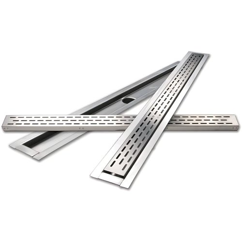 24 X 2.75 in. Straight Hole Style Linear Floor Drain Bisman-BMFD24B
