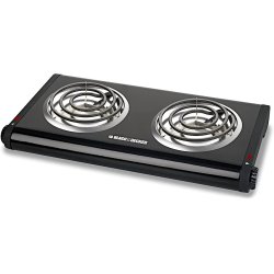 2 Burner  Hot Plate Black And Decker-DB1002B