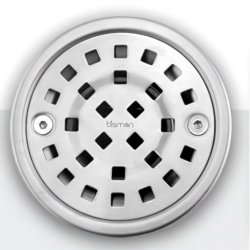 4 X 4 in.  Square Center Floor Drain Bisman-BMFD144S