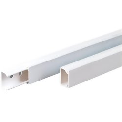 40 mm x 40 mm Raceway Trunking Carisol-Electrical 1 1/2 x 1 1/2 x 10 White