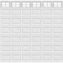 14FT Colonial - Garage Door Window Set Clopay-A-6-GDW-COL-14FT-6x1PIECE