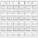 14FT Colonial - Garage Door Window Set Clopay-A-6-GDW-COL-14FT-6x1PIECE