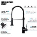 16 in. Pull Down Multi-Function Sprayer Bisman-BMKF006 MB