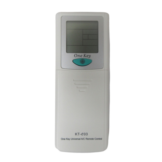 4000 codes Universal Air Conditioner Remote Control Carisol-KT-E03