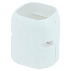 3 in. PVC Straight Duct Socket Pipe Cover Carisol-AJ-8-White 