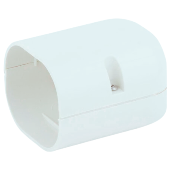 3 in. PVC Straight Duct Socket Pipe Cover Carisol-AJ-8-White 
