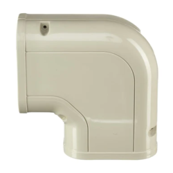 3 in. x 90 Degree PVC Upright Elbow Duct Pipe Cover Carisol-90Deg Elb-AC-8-Beige