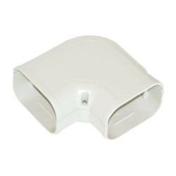 3 in. x 90 Degree PVC Upright Elbow Duct Pipe Cover Carisol-90Deg Elb-AC-8-White