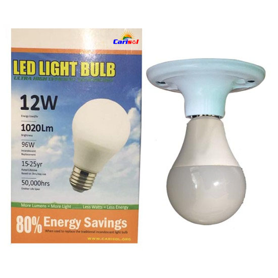 12W / 1020Lm L.E.D Light Bulb Carisol-Daylight SR BL 12W S01 01 6000K CT 12W / 1020Lm L.E.D Light Bulb Carisol-Daylight SR BL 12W S01 01 6000K CT