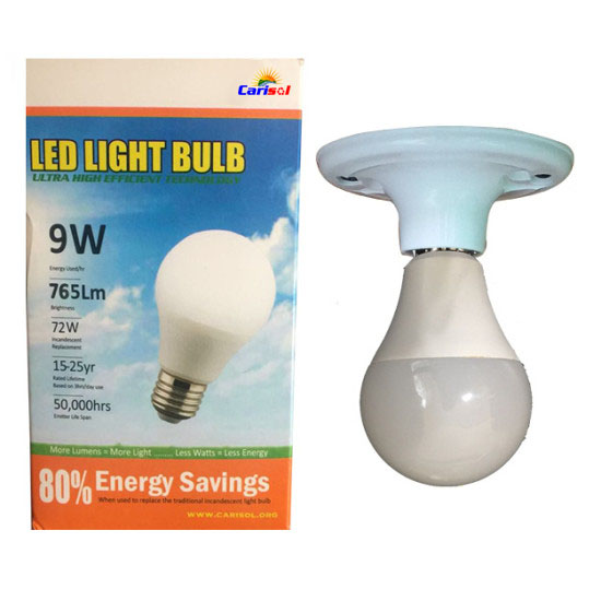 9W / 765Lm L.E.D Light Bulb Carisol-Warm White SR BL 9W S01 01 3000K CT 9W / 765Lm L.E.D Light Bulb Carisol-Warm White SR BL 9W S01 01 3000K CT