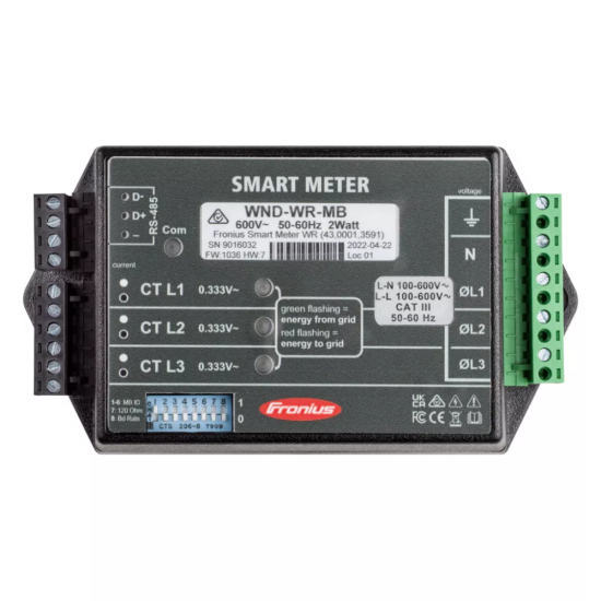Digital Display System Control Panel Fronius-Smart Meter 240 - 43-0001-3530