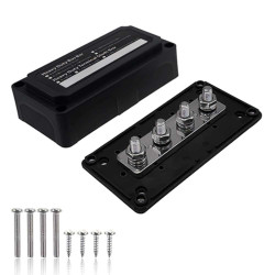 300A Battery Bus Bar Black with Housing Carisol-Negative BB