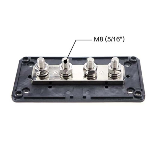 300A Battery Bus Bar Black with Housing Carisol-Negative BB 300A Battery Bus Bar Black with Housing Carisol-Negative BB