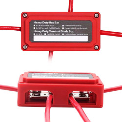 300A Battery Bus Bar Red with Housing Carisol-Positive BB 300A Battery Bus Bar Red with Housing Carisol-Positive BB