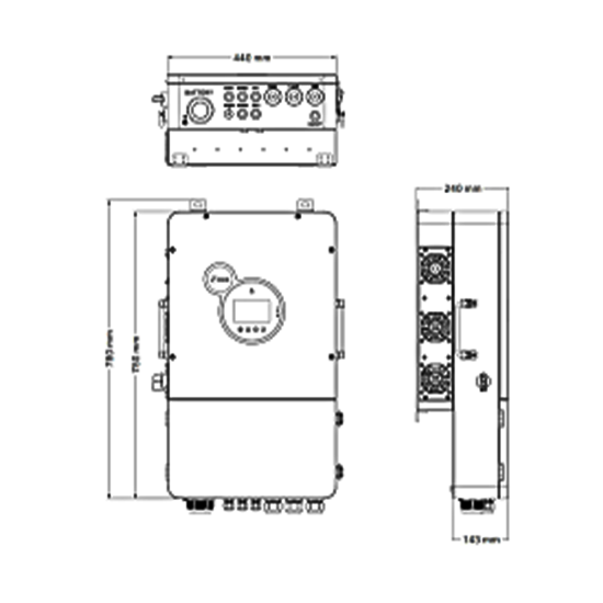 10kW Solar Storage Inverter SRNE-HESP48100U200-H