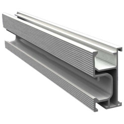 20 ft.  Aluminium Mounting Rail  Carisol-C-SR-20-6.1M