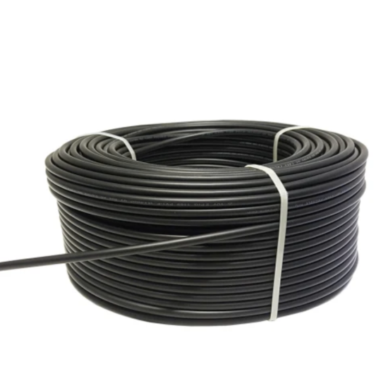 No. 4 Solar PV Double Insulated Black Wire Carisol-Black - No. 4 Awg - per ft.