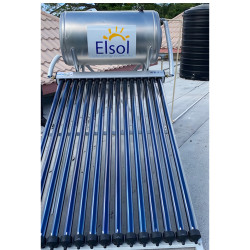 40G / 150L Evacuated Tube Solar Water Heater Elsol-ES - ET - HYB - 40G - 150L
