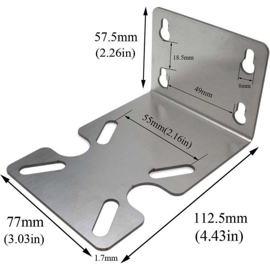 4 in  Filter Bracket  Galvanzed Steel Carisol-FB-FBGS