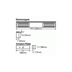 600 lbs  Electromagnetic Door Lock Eclipse-ECL-ACC300