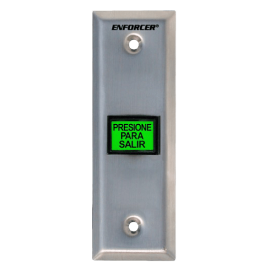 Green Lighted Push Button with Metal Plate Seco-Larm-SD-7103GC Green Lighted Push Button with Metal Plate Seco-Larm-SD-7103GC