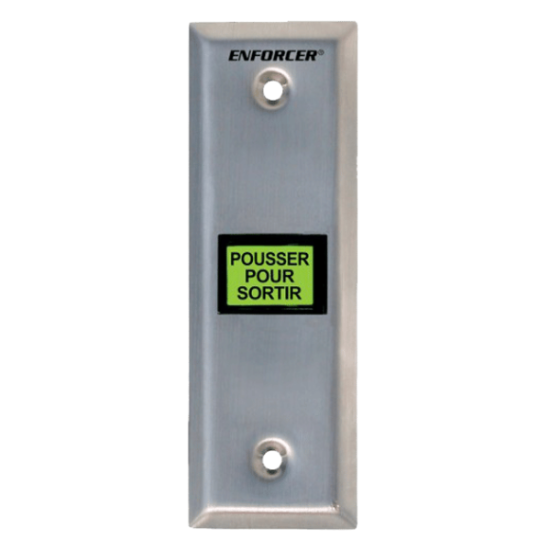 Green Lighted Push Button with Metal Plate Seco-Larm-SD-7103GC
