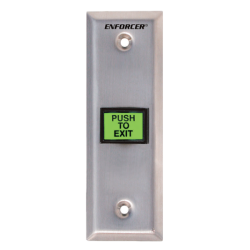Green Lighted Push Button with Metal Plate Seco-Larm-SD-7103GC