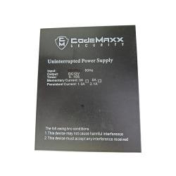 12VDC - 3A Power Supply Panel CodeMaxx-CM-PS12V-3A