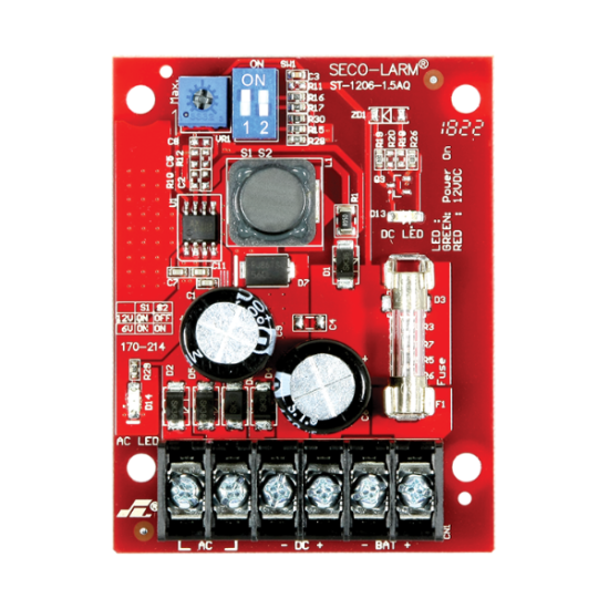 6-12VDC - 1.5A Power Supply Charger Seco-Larm-ST-1206-1.5AQ 6-12VDC - 1.5A Power Supply Charger Seco-Larm-ST-1206-1.5AQ