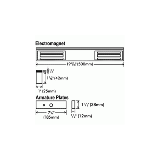 1200 lbs. Electromagnetic Door Lock Eclipse-ECL-ACC500