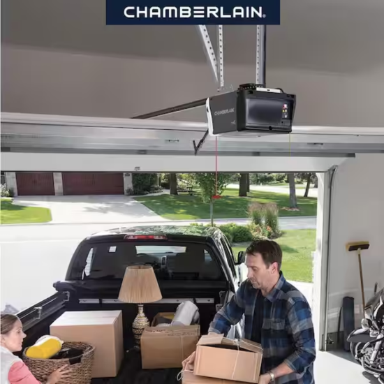 10 ft. Rail Ultra Quiet Garage Door Opener - with WiFi Chamberlain-B2212TMC-10-3/4HP 10 ft. Rail Ultra Quiet Garage Door Opener - with WiFi Chamberlain-B2212TMC-10-3/4HP