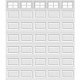 12FT Colonial - Garage Door Window Set Clopay-A-5-GDW-COL-12FT-5x1PIECE