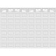 18FT Sunray - Garage Door Window Set Premier-P-8-GDW-SUN-18FT-2x4PIECE 18FT Sunray - Garage Door Window Set Premier-P-8-GDW-SUN-18FT-2x4PIECE