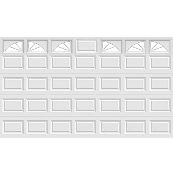 16FT Wagon Wheel - Garage Door Window Set Carisol-CA-7-GDW-WAG-16FT-1x3PIECE