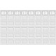 18FT Danube - Garage Door Window Set Carisol-CA-8-GDW-DAN-18FT-8x1PIECE