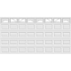 18FT Sunray - Garage Door Window Set Carisol-CA-8-GDW-SUN-18FT-2x4PIECE 18FT Sunray - Garage Door Window Set Carisol-CA-8-GDW-SUN-18FT-2x4PIECE