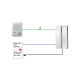 1-1 Audio Intercom Door and Room Station System Commax-DP2S - DR-201D