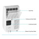 14000 BTU Portable Air Conditioner Emerson-EAPC10RC1