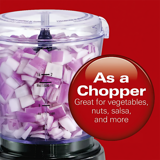 12 Speed Blender with Food Chopper Hamilton Beach-HB58149-58159 12 Speed Blender with Food Chopper Hamilton Beach-HB58149-58159