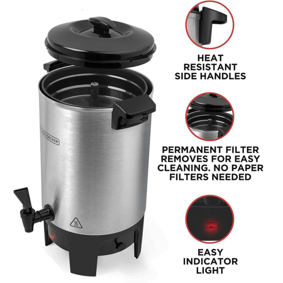 40 CUPS Coffee Maker Black And Decker-CMU4010