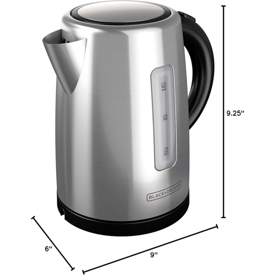 1.7 litr Electric Kettle Black And Decker-KE2000SD
