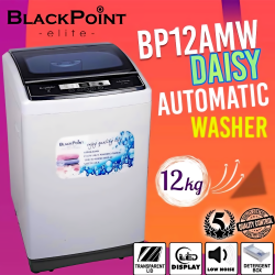 12 KG Automatic Washer BlackPoint-BP12AMW-DAISY