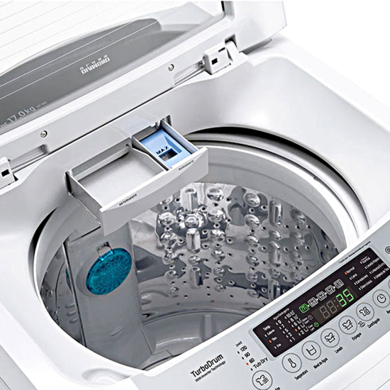 13  KG Single Unit Top Load Washer and Dryer LG- WT13WPBK