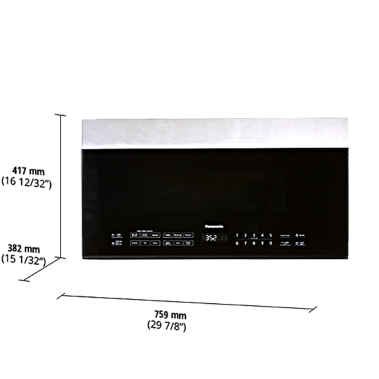 1.9 cu. ft. Microwave Panasonic-OVER-THE-RANGE-PANASONIC