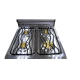 21 in. Gas Stove Blackpoint-BP020E-SIL