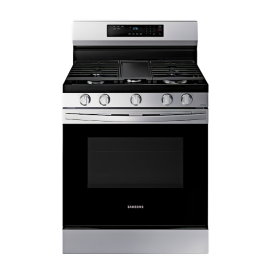 30 in. Gas Stove with Air Fryer and Wi-Fi Samsung-NX60A6715SS-AP