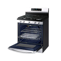 30 in. Gas Stove with Air Fryer and Wi-Fi Samsung-NX60B6515SS-AP