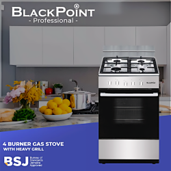 21 in. Gas Stove Blackpoint-BP020E-SIL-LUX