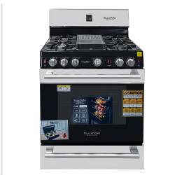 30 in. Gas Stove Blackpoint-BP030E-SIL-ITALIANO 30 in. Gas Stove Blackpoint-BP030E-SIL-ITALIANO