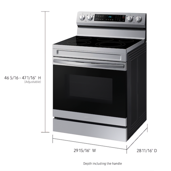 30 in. Electric Stove Samsung-NE63A6511AA-AA-ELECTRIC 30 in. Electric Stove Samsung-NE63A6511AA-AA-ELECTRIC